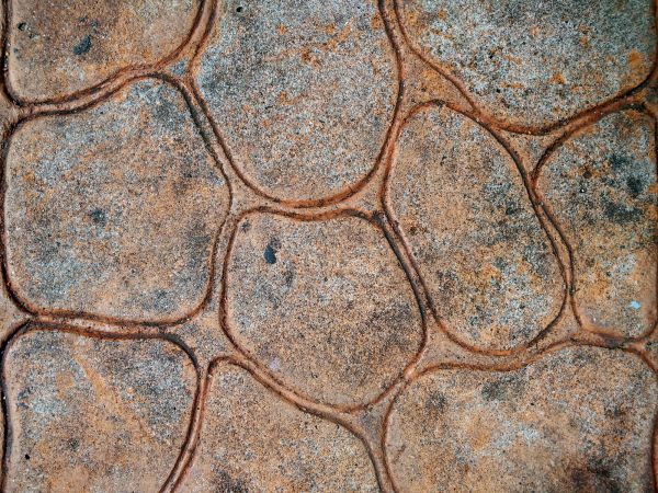 Concrete Stamping in Orange