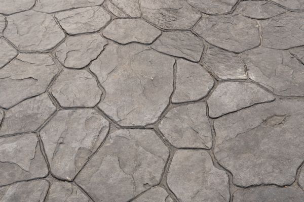 Cement Stamping in Orange